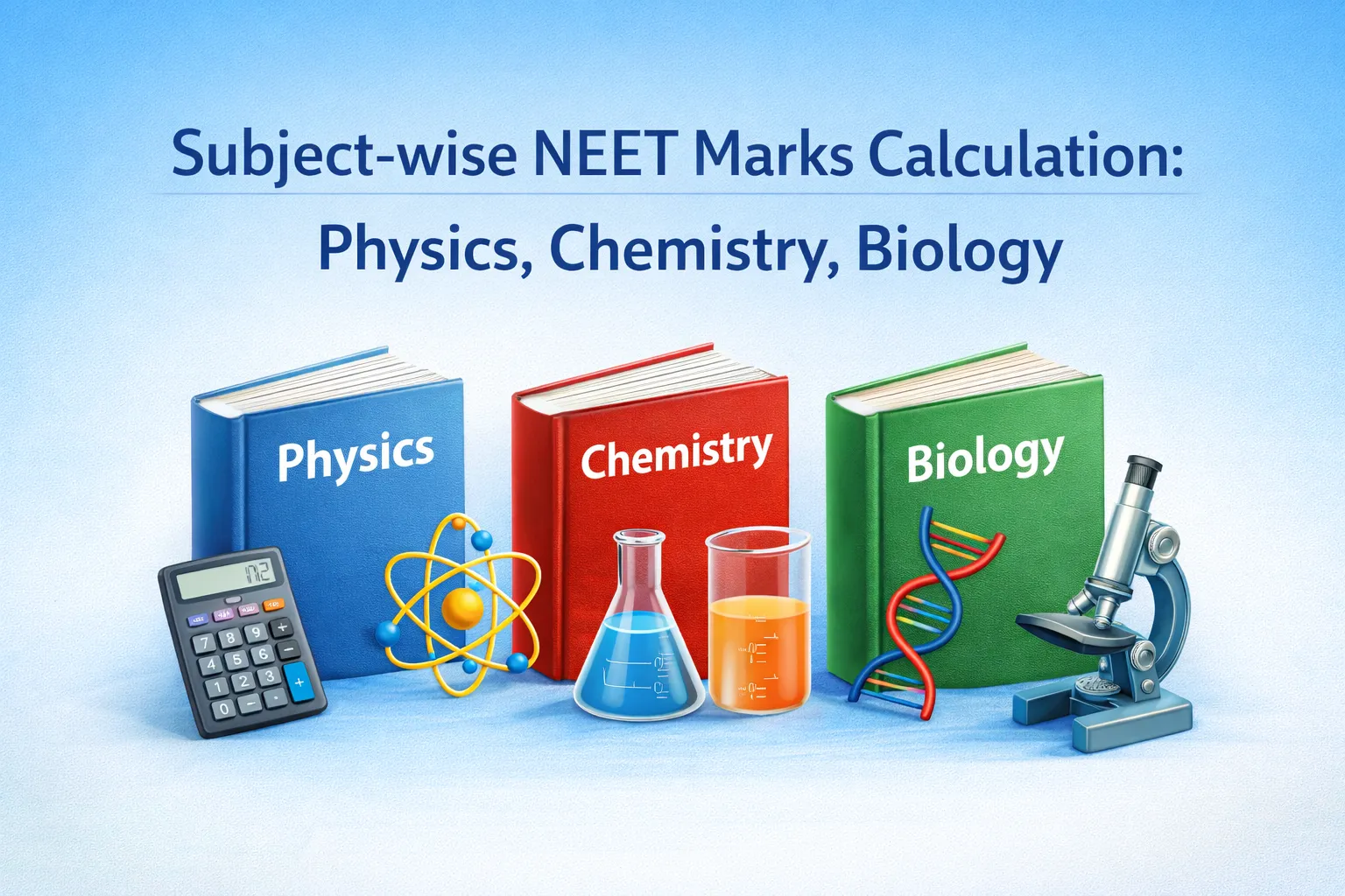 Subject-wise NEET Marks Calculation: Physics, Chemistry, Biology